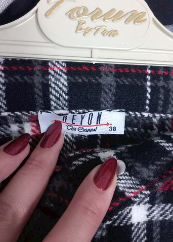 Ekose Kaşe Mini Etek - Görsel 3