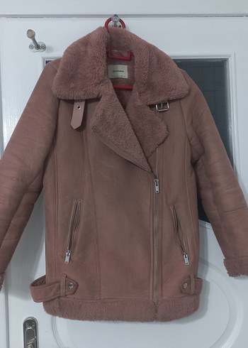 Stradivarius Kürklü Biker Ceket - Görsel 2