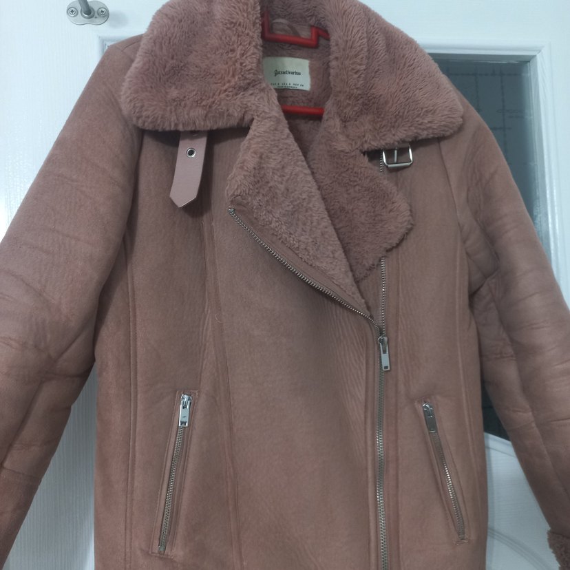 Stradivarius Kürklü Biker Ceket - Görsel 3