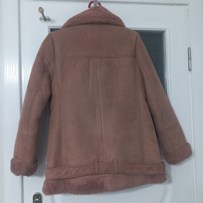 Stradivarius Kürklü Biker Ceket - Görsel 4