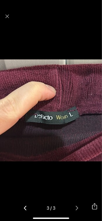 Defacto Kadife etek
