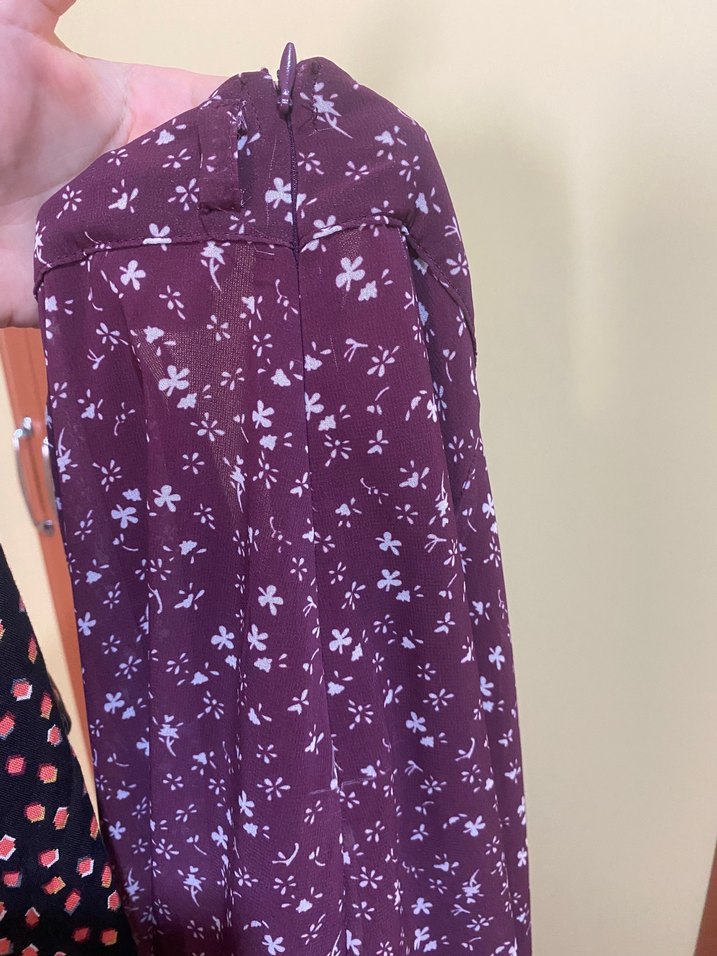 Mor Uzun Volanlı Midi Etek - Görsel 5