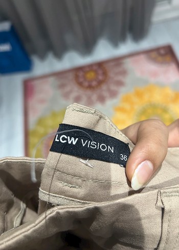 Bej Regular Fit kadın Pantolon - Görsel 2