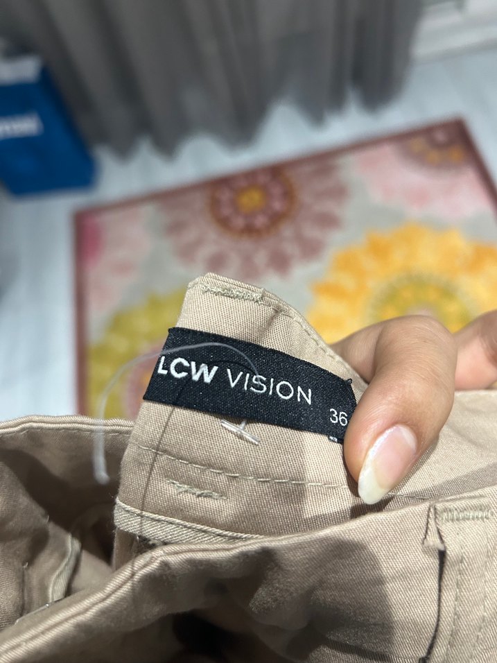 Bej Regular Fit kadın Pantolon - Görsel 2