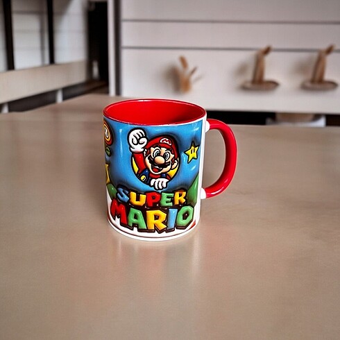 Super Mario 3 Boyutlu Baskılı Kupa