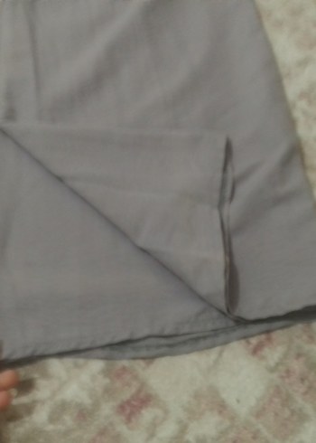 Gri  Rahat Kesim Kadın kumaş Pantolon - Görsel 7