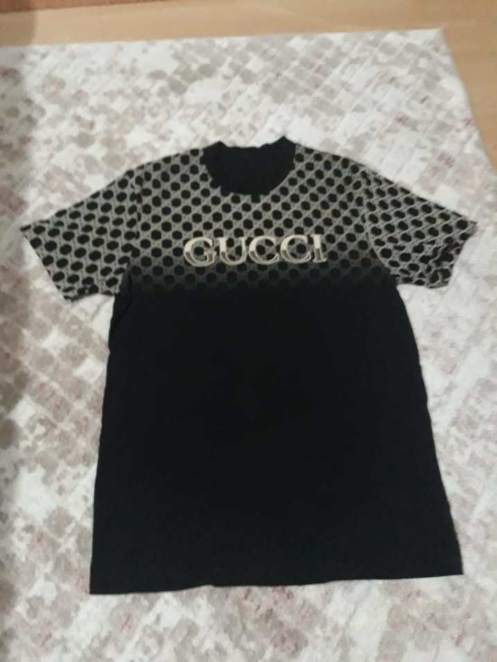 Gucci Siyah Desenli Erkek Tişört - Görsel 2