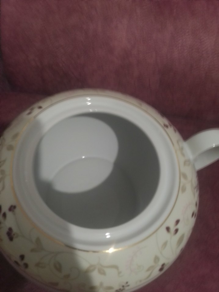 Beyaz Desenli Porselen çorba tenceresi - Görsel 5