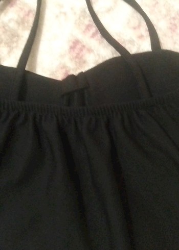 Kadın siyah  Mini Pamuklu Strappy Büstiyer - Görsel 4