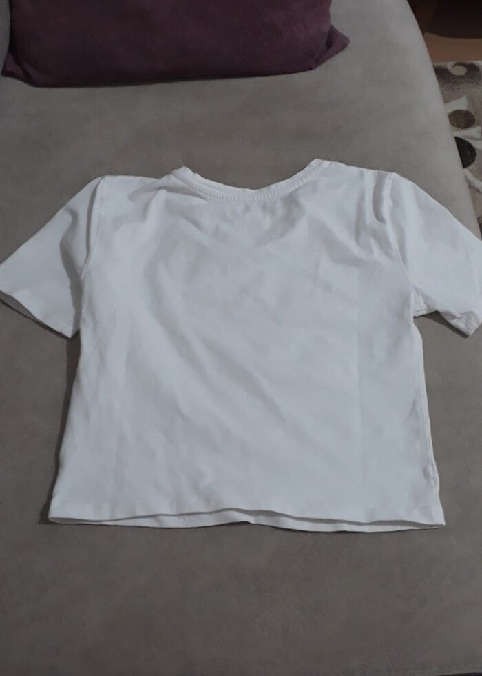 Beyaz ayıcık baskılı crop body - Görsel 3