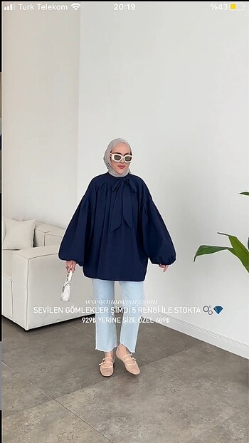 Lacivert tunik