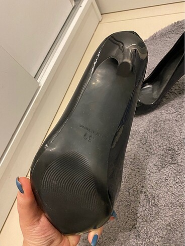 39 Beden siyah Renk Siyah rugan stiletto