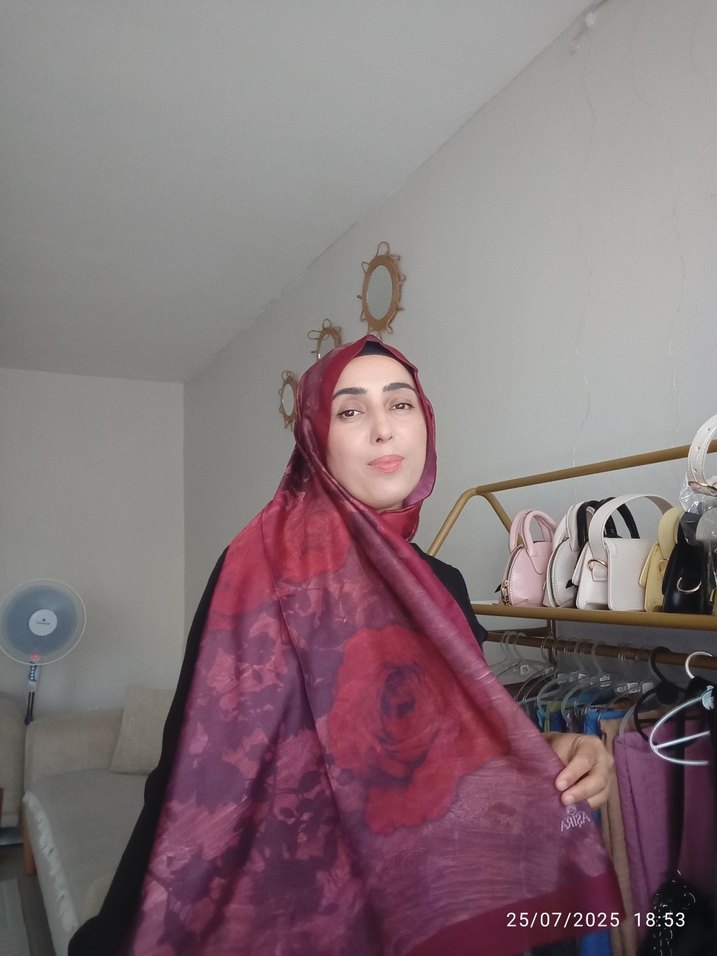 Bordo Kadın Şal - Diger - Görsel 2