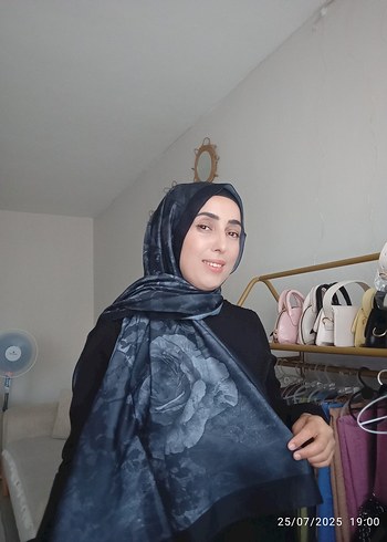  Beden Siyah gri gecişli pamuklu soft Kadın Şal