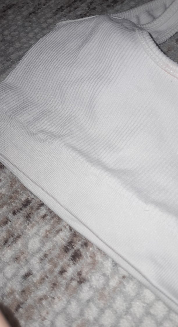 Beyaz Kadın Atlet Crop Top - Görsel 4