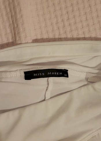 Beyaz Pilili Midi Mini Etek - Görsel 3