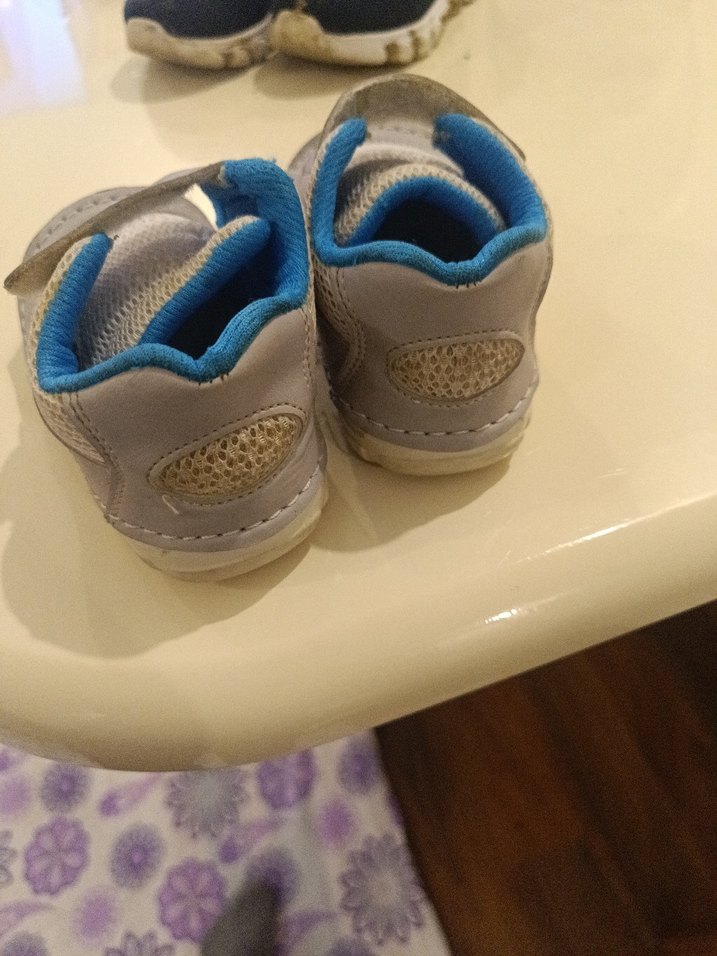 Gri Erkek İlk Adım Ayakkabısı Velcro - Görsel 4