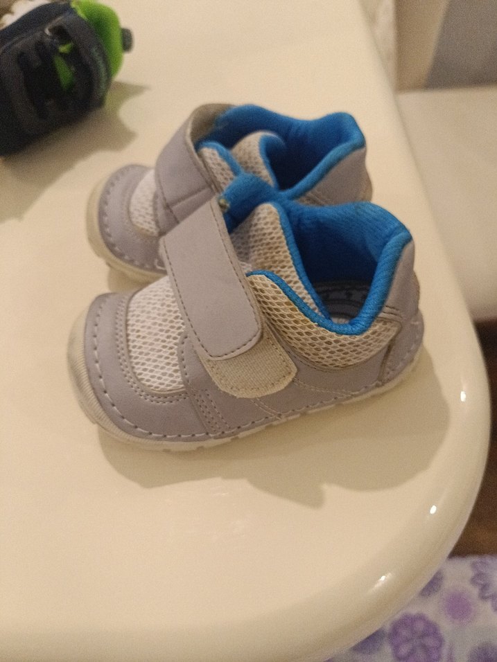 Gri Erkek İlk Adım Ayakkabısı Velcro - Görsel 2