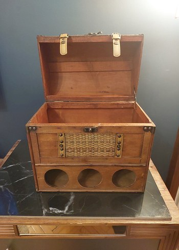 Vintage Ahşap Sandık - Görsel 5