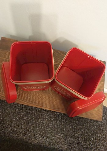 Kırmızı Kahve ve Şeker Kutuları - Görsel 6