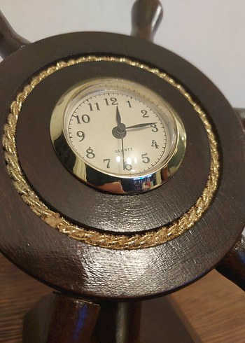 Ahşap Dümen Tasarımlı Masa Saati - Görsel 8