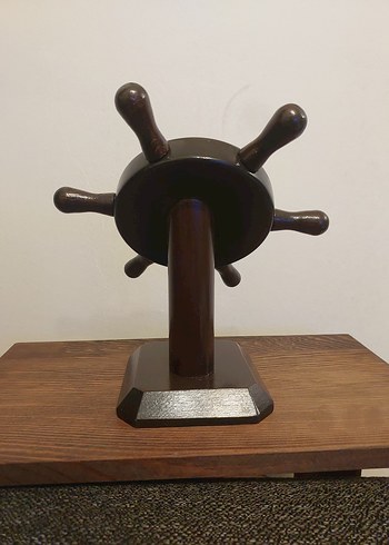 Ahşap Dümen Tasarımlı Masa Saati - Görsel 4