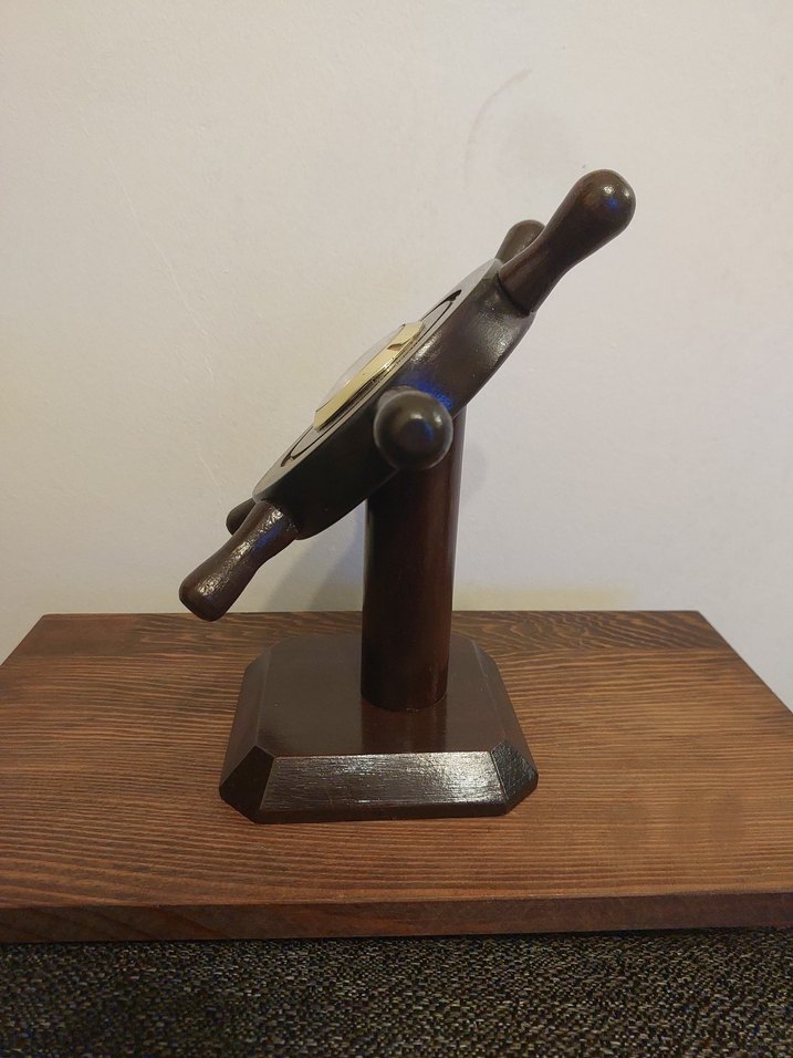 Ahşap Dümen Tasarımlı Masa Saati - Görsel 3