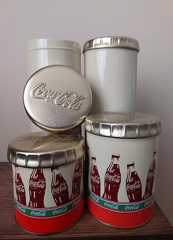  Beden Coca-Cola Metal Saklama Kutuları
