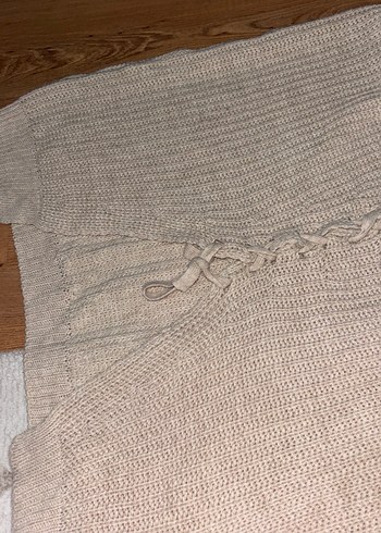 Bej Örgü Kadın Triko - Görsel 2