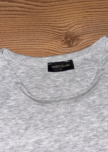 Gri Kısa Kollu Kadın Tişört - Görsel 3