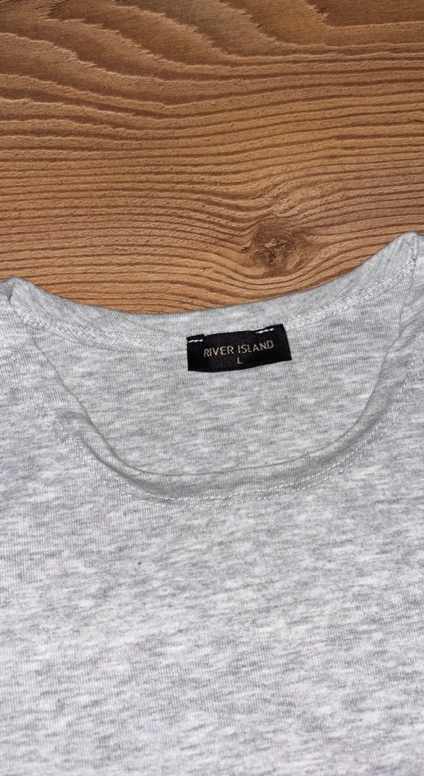 Gri Kısa Kollu Kadın Tişört - Görsel 3