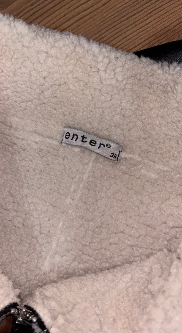 Kürk Detaylı Kahverengi Deri Kadın Kışlık Ceket - Görsel 4