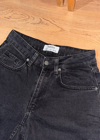 Kadın siyah Denim Rahat Kesim Jean - Görsel 2