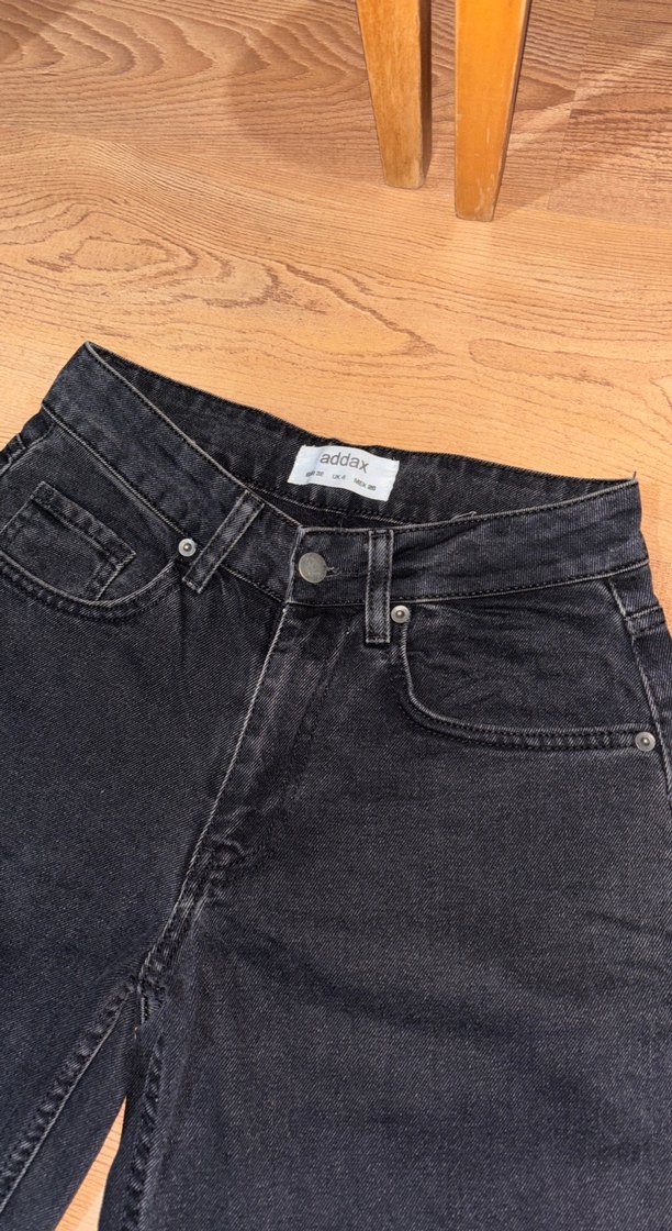 Kadın siyah Denim Rahat Kesim Jean - Görsel 2