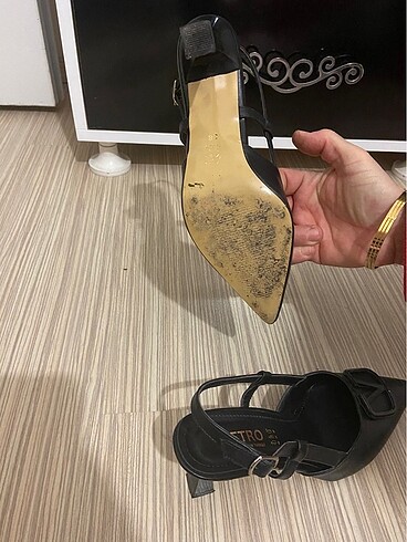 38 Beden siyah Renk Topuklu ayakkabı