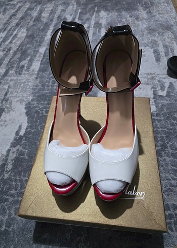 45 numara Platform Topuklu Ayakkabı - Görsel 3