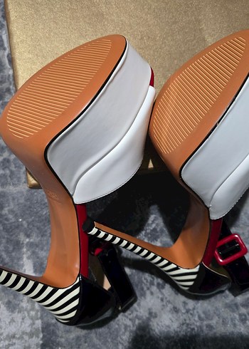 45 numara Platform Topuklu Ayakkabı - Görsel 4