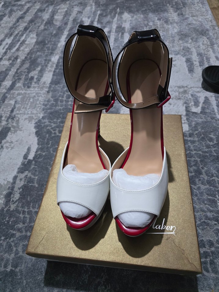 45 numara Platform Topuklu Ayakkabı - Görsel 3