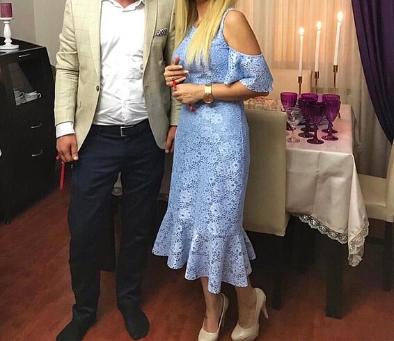s Beden mavi Renk Elbise