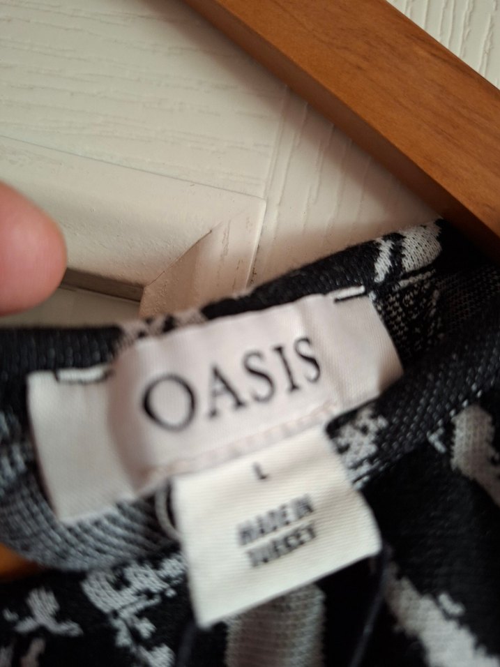 Balon kollu girdap desenli mini elbise - Görsel 4