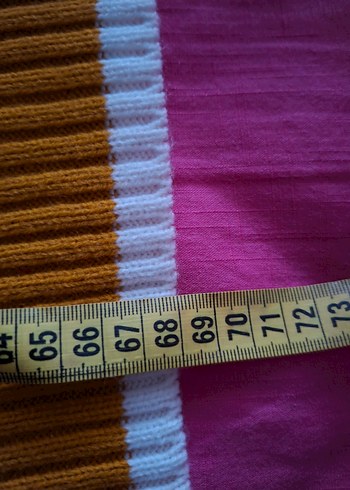 Sarı V Yakalı Örgü Kadın Süveter - Görsel 9