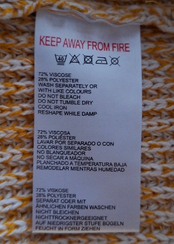 Sarı V Yakalı Örgü Kadın Süveter - Görsel 10