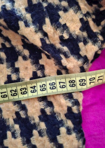 Sarı Desenli Uzun fermuarli Kadın Kap - Görsel 9