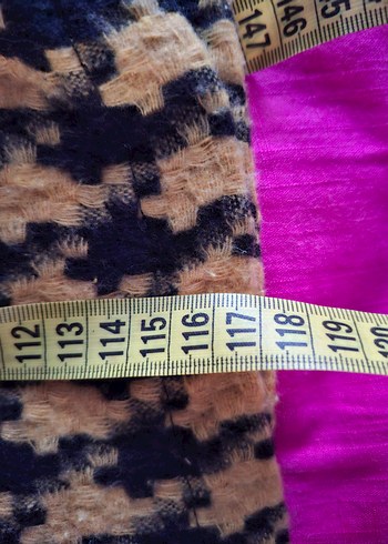 Sarı Desenli Uzun fermuarli Kadın Kap - Görsel 10