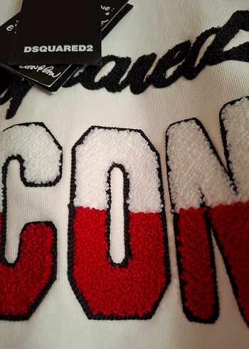 Beyaz Erkek Pamuklu Sweatshirt ICON Baskılı - Görsel 7