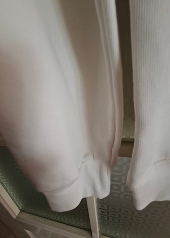 Beyaz Erkek Pamuklu Sweatshirt ICON Baskılı - Görsel 5