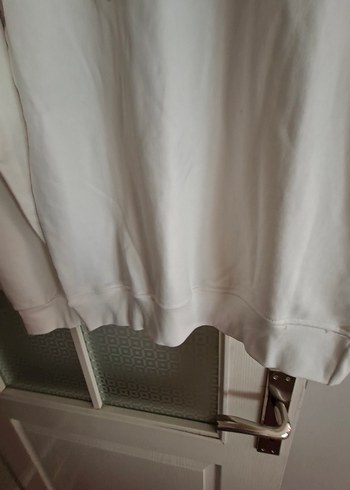 Beyaz Erkek Pamuklu Sweatshirt ICON Baskılı - Görsel 6