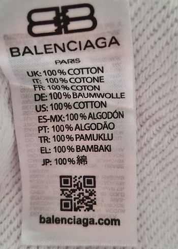 Balenciaga Beyaz Kapüşonlu Sweatshirt - Görsel 8