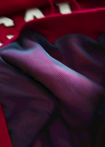 Koyu Kırmızı Kapüşonlu Oversize Sweatshirt - Görsel 9