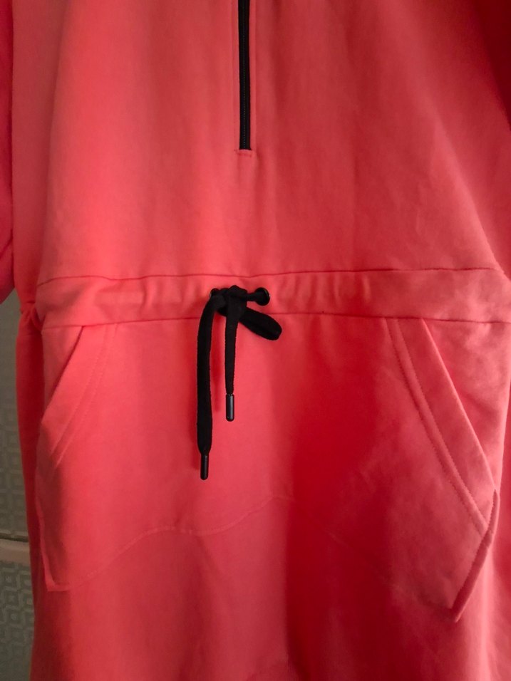 kadin Kapüşonlu Fermuarlı mini elbise - Görsel 3